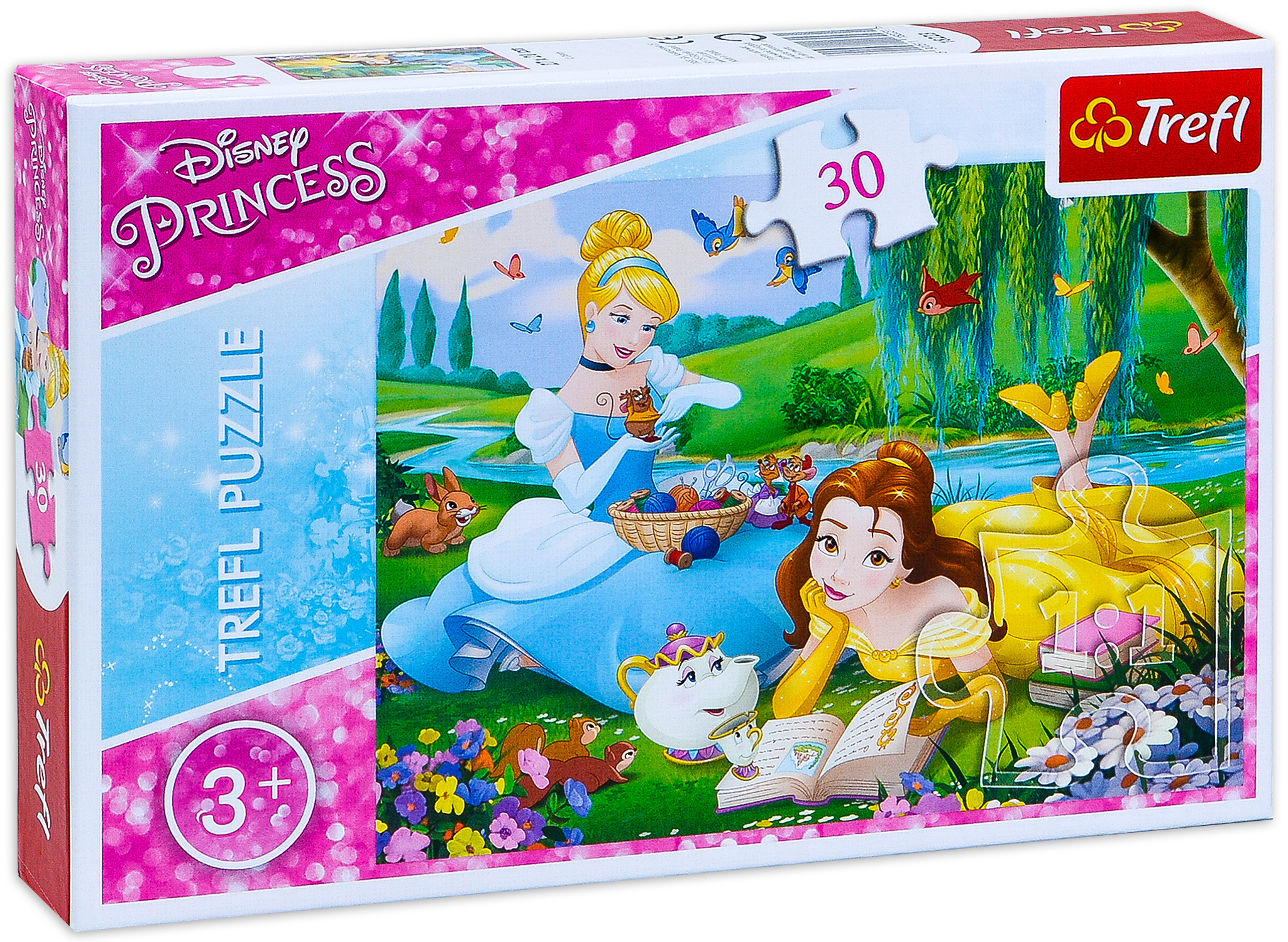 Пъзел Trefl от 30 части - Бел и Пепеляшка