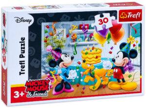 Пъзел Trefl от 30 части - Мики Маус, Торта за рожден ден