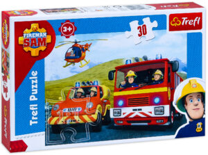 Пъзел Trefl от 30 части - Пожарникарят Сам идва на помощ