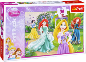 Пъзел Trefl от 30 части - Рапунцел, Мерида, Ариел и Снежанка