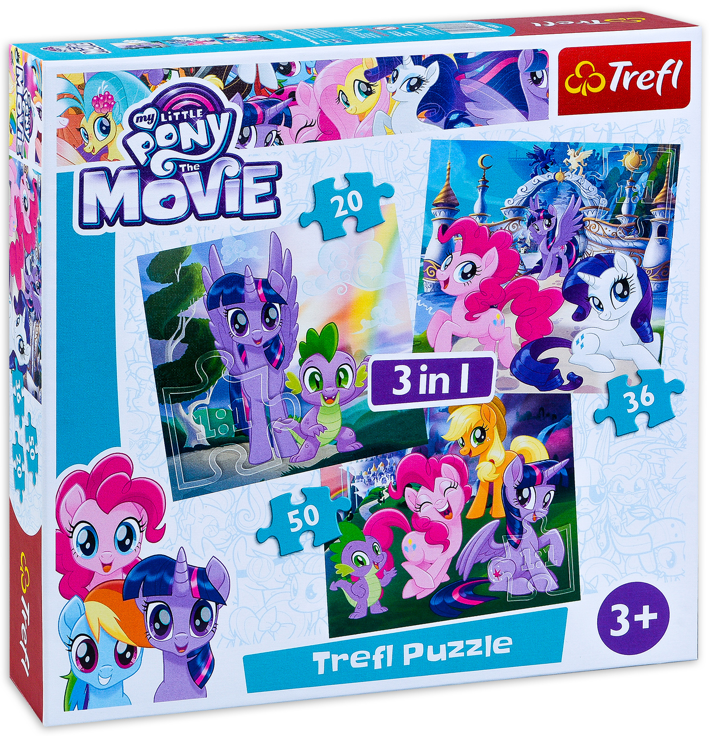 Пъзел Trefl 3 в 1 - Магията на приятелството