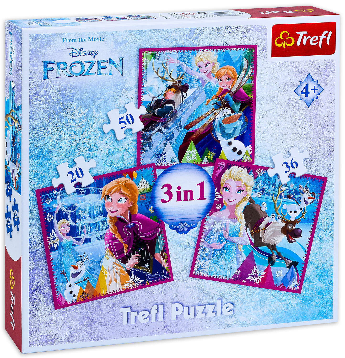 Пъзел Trefl 3 в 1 - Зимна магия
