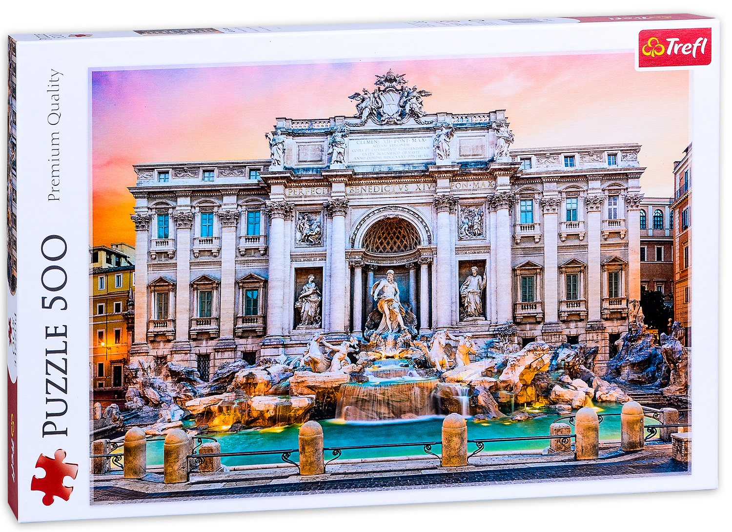 Пъзел Trefl от 500 части - Фонтан ди Треви, Рим