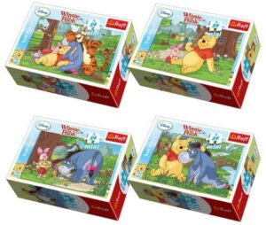 Мини пъзел Trefl от 54 части - Мечо Пух, лято в гората, асортимент