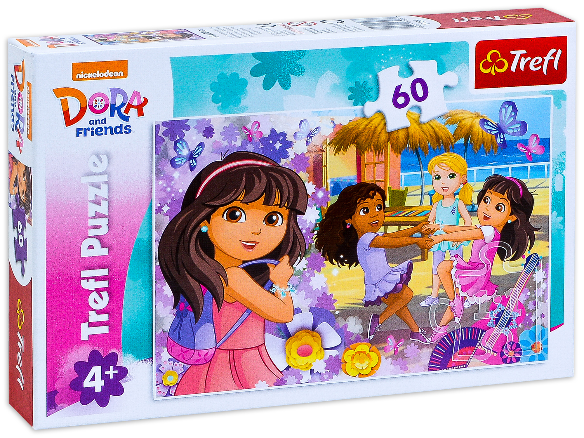 Пъзел Trefl от 60 части - Дора Изследователкта, Музика и танци