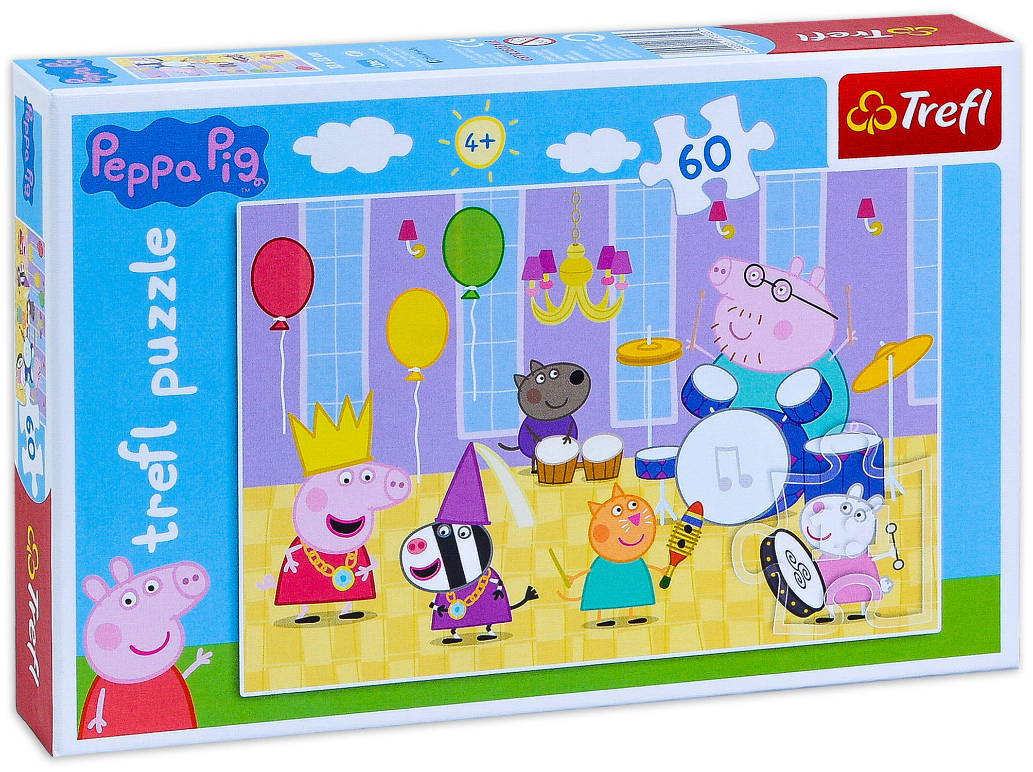 Пъзел Trefl от 60 части - Прасенцето Пепа на бал