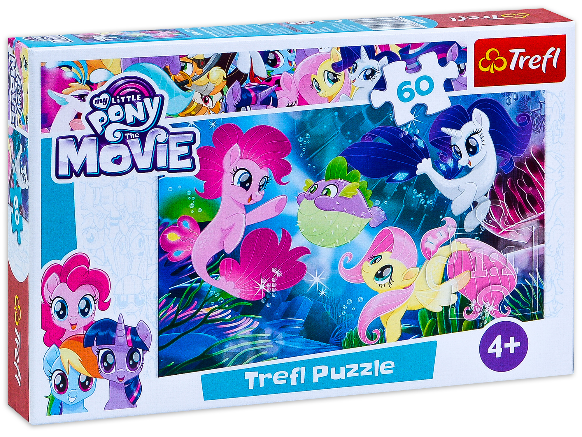 Пъзел Trefl от 60 части - Малкото пони, Подводни понита