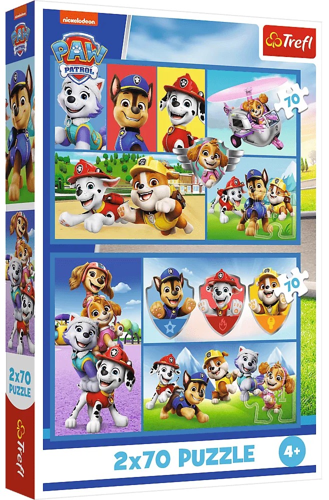 Детски пъзел Trefl от 2 x 70 части - Пес Патрул