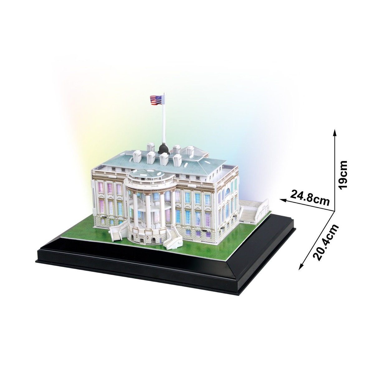 3D Пъзел Cubic Fun от 56 части и LED светлини - White House