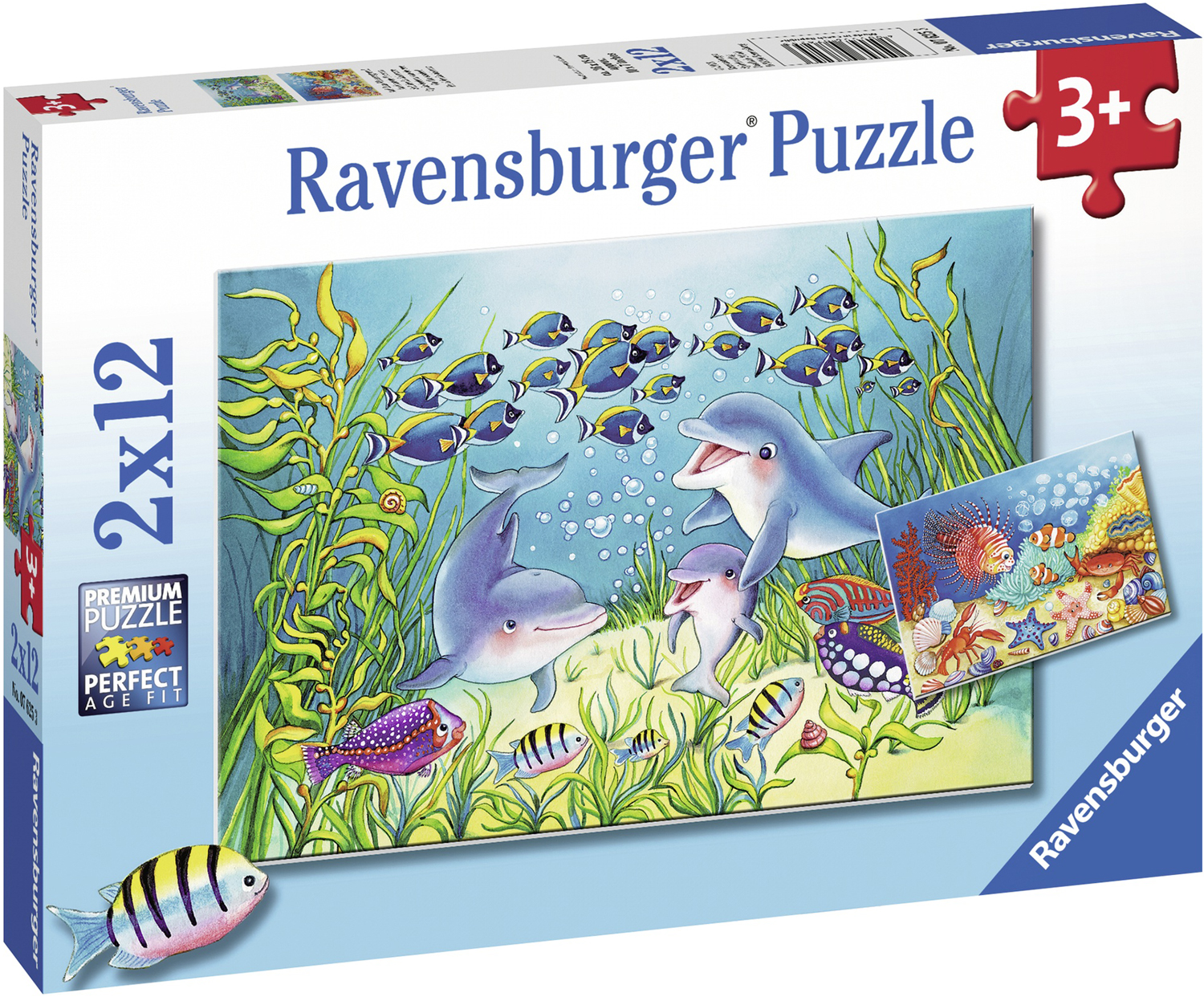 Пъзел Ravensburger от 2 x 12 части - Морско дъно