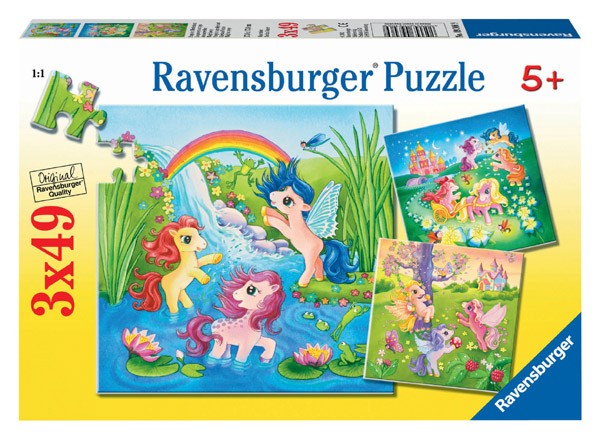 Пъзел Ravensburger от 3 x 49 части - Понита