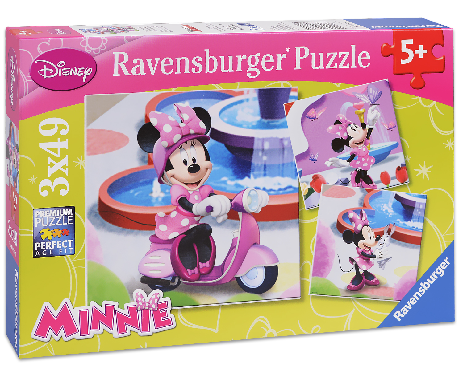 Пъзел Ravensburger от 3 x 49 части - Мини в парка