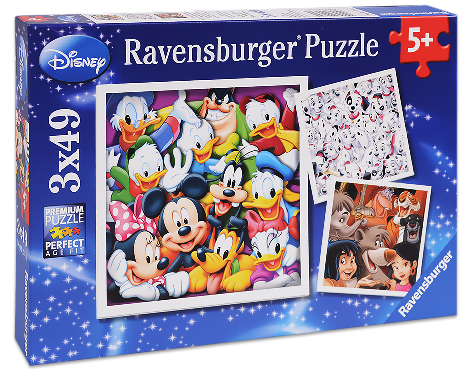 Пъзел Ravensburger от 3 x 49 части - Дисни Класики