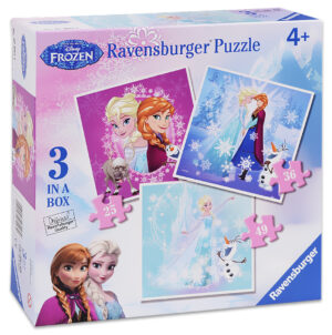 Пъзел Ravensburger 3 в 1 - Зимна магия, Замръзналото кралство