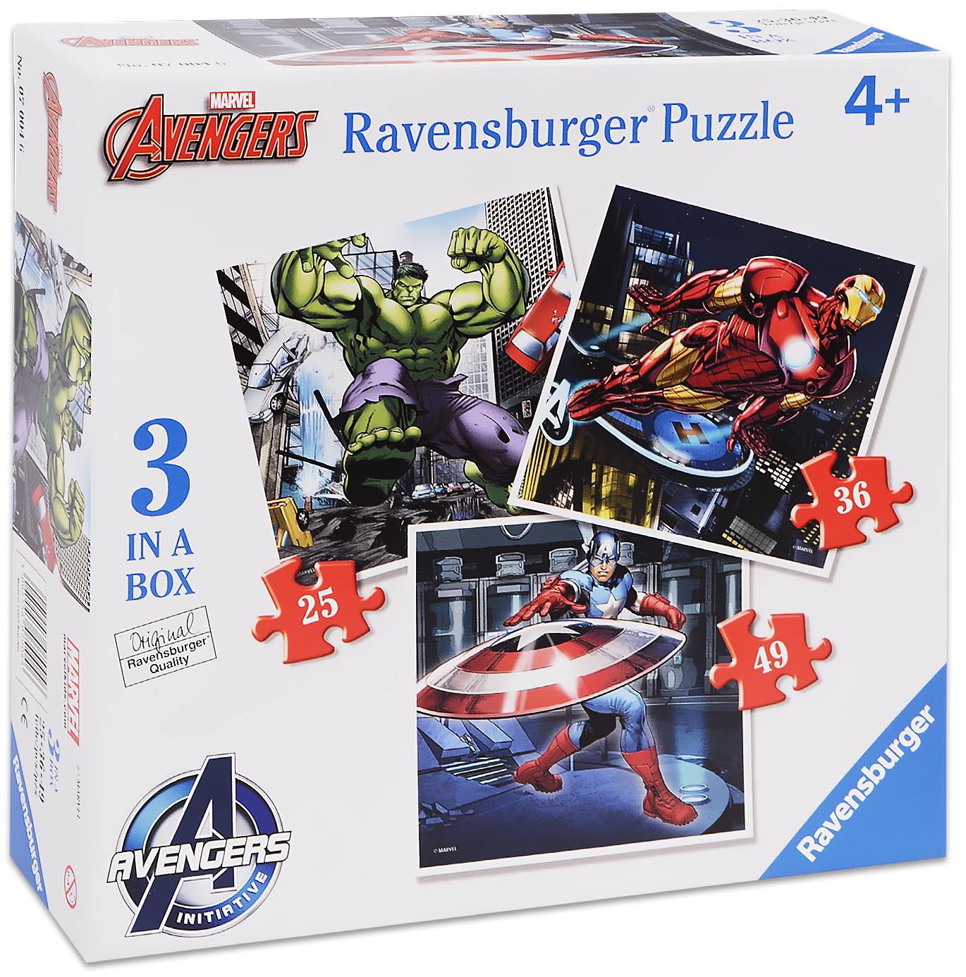 Пъзел Ravensburger 3 в 1 - Отмъстителите