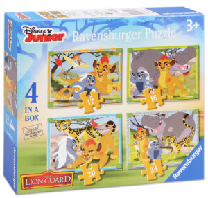 Пъзел Ravensburger 4 в 1 - Дивите животни, Цар Лъв