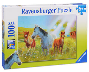 Пъзел Ravensburger от 100 XXL части - Кобила с кончета