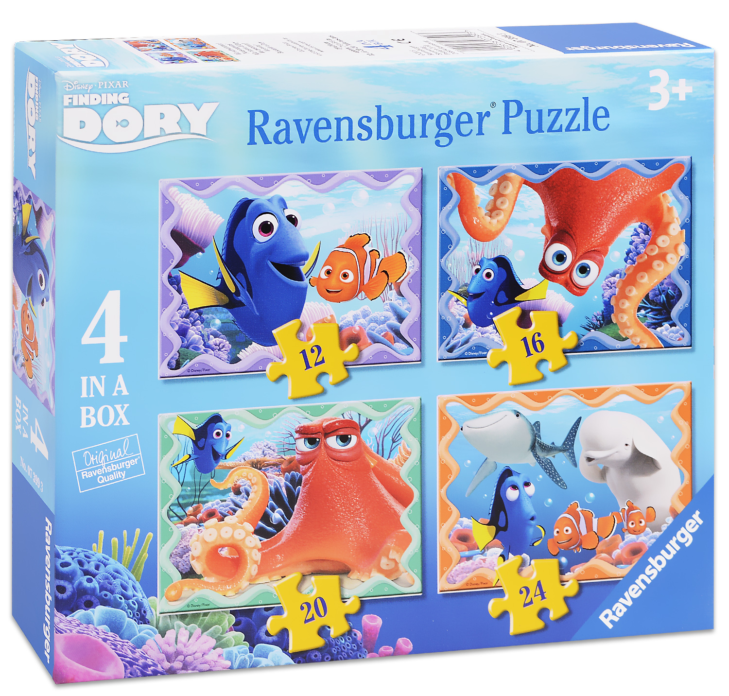 Пъзел Ravensburger 4 в 1 - Търсенето на Дори