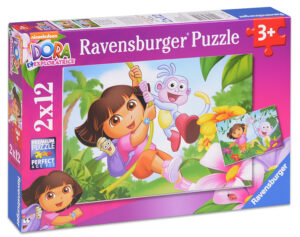 Пъзел Ravensburger от 2 x 12 части - Дора Изследователката