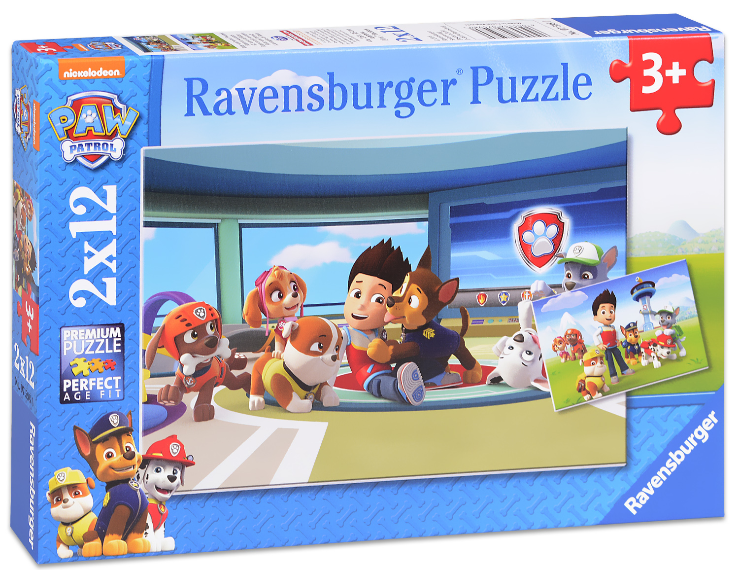 Пъзел Ravensburger от 2 x 12 части - Пес патрул и приятели