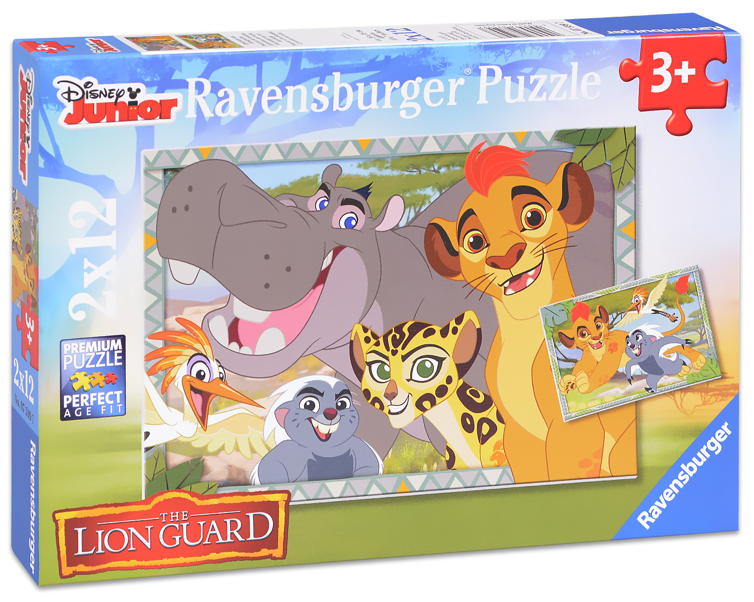 Пъзел Ravensburger от 2 x 12 части - Цар Лъв