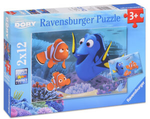 Пъзел Ravensburger от 2 x 12 части - Търсенето на Дори