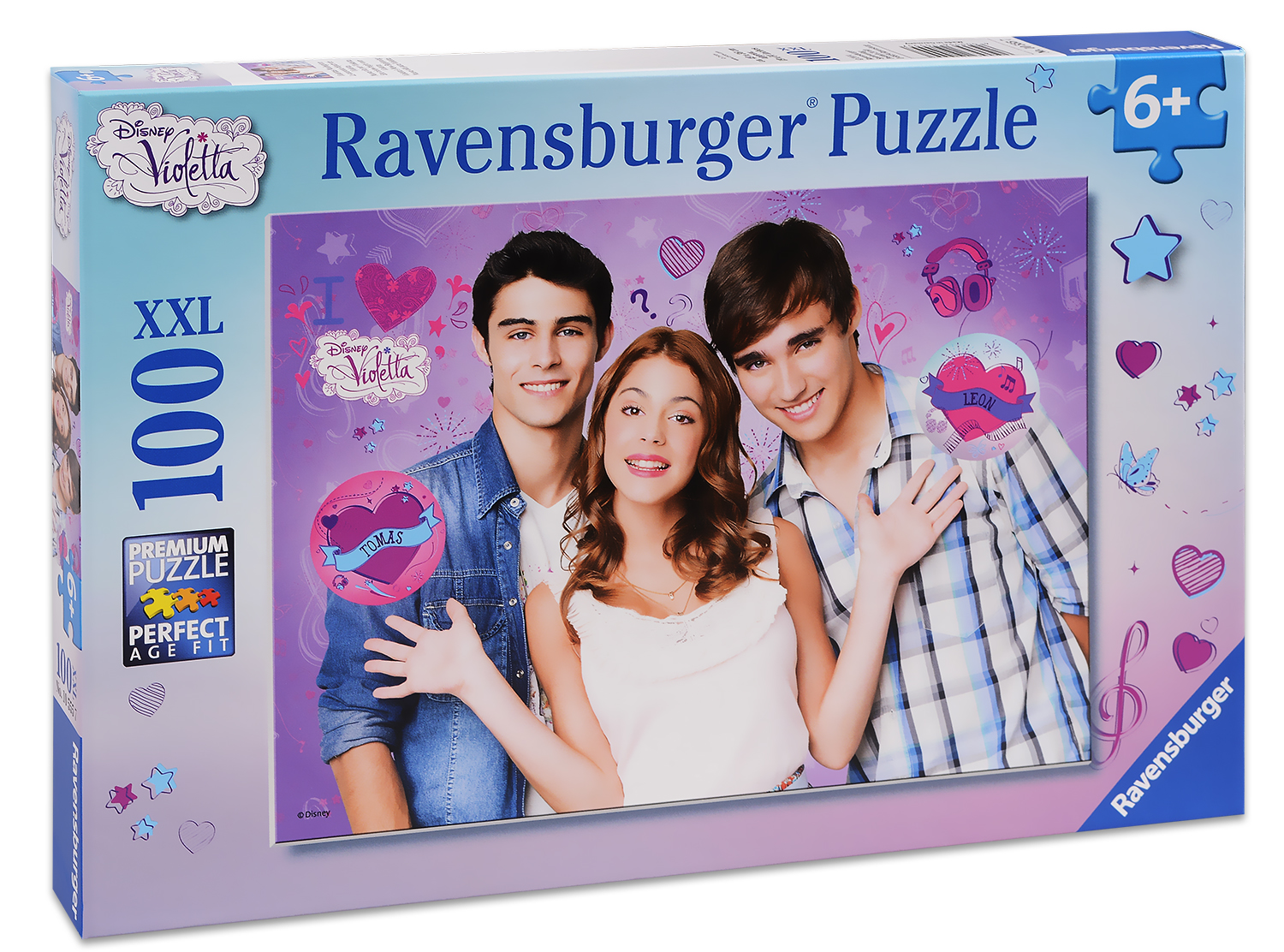 Пъзел Ravensburger от 100 XXL части - Виолета и приятели