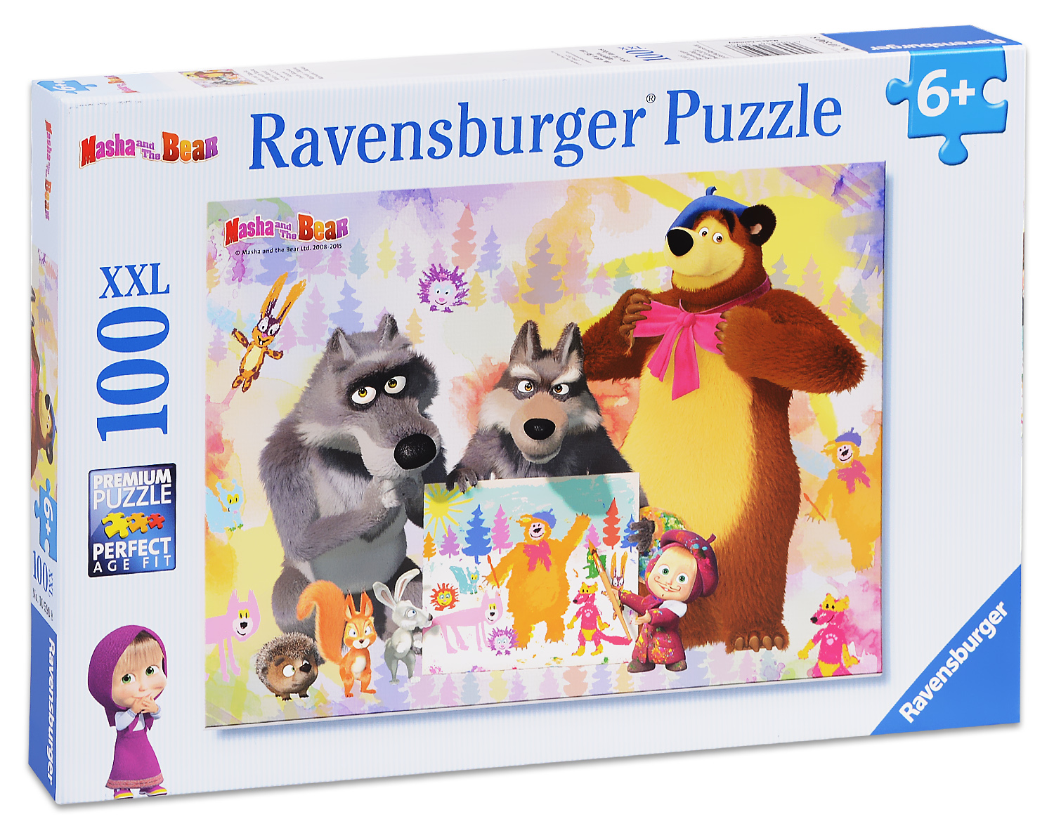 Пъзел Ravensburger от 100 XXL части - Маша и Мечока