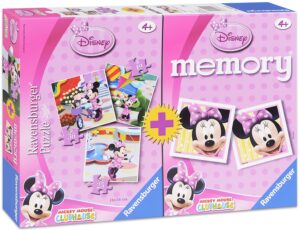 Комплект 3 пъзела и мемори игра Ravensburger - Мини Маус