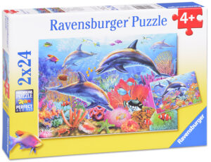Пъзел Ravensburger от 2 x 24 части - Подводна красота