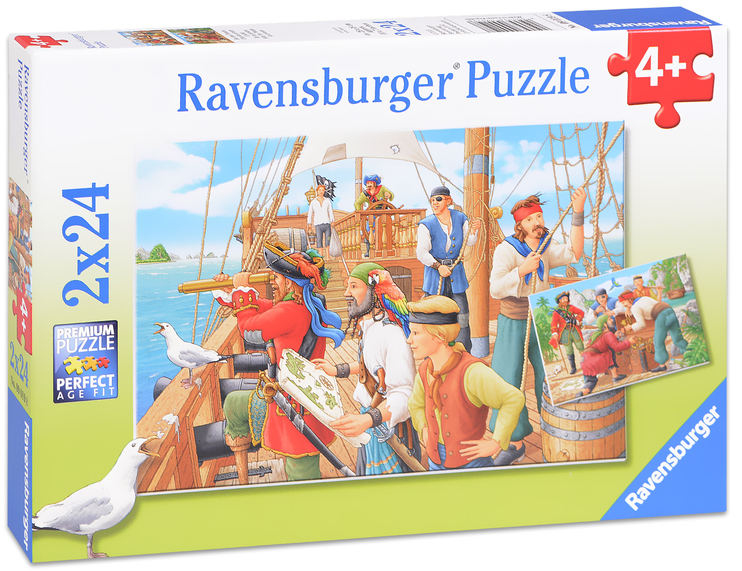 Пъзел Ravensburger от 2 x 24 части - Пирати