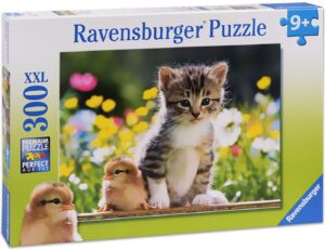 Пъзел Ravensburger от 300 XXL части - Коте и пиле