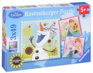 Пъзел Ravensburger от 3 x 49 части - Замръзналото кралство