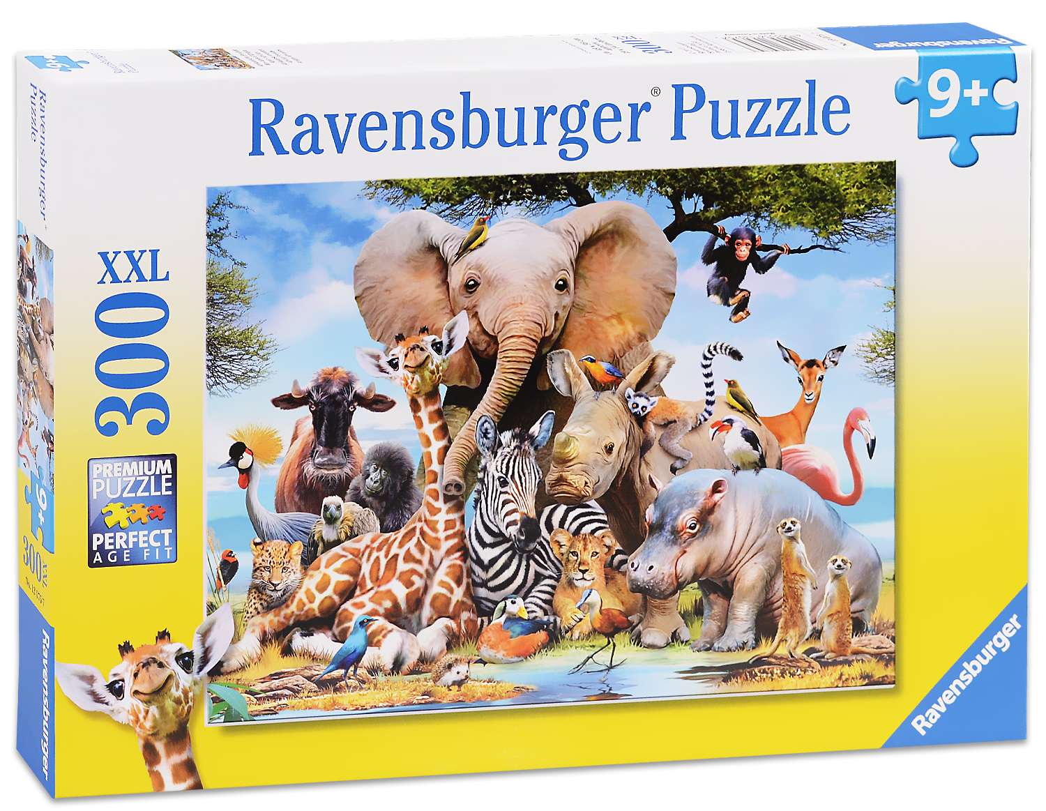 Пъзел Ravensburger от 300 XXL части - Африкански животни