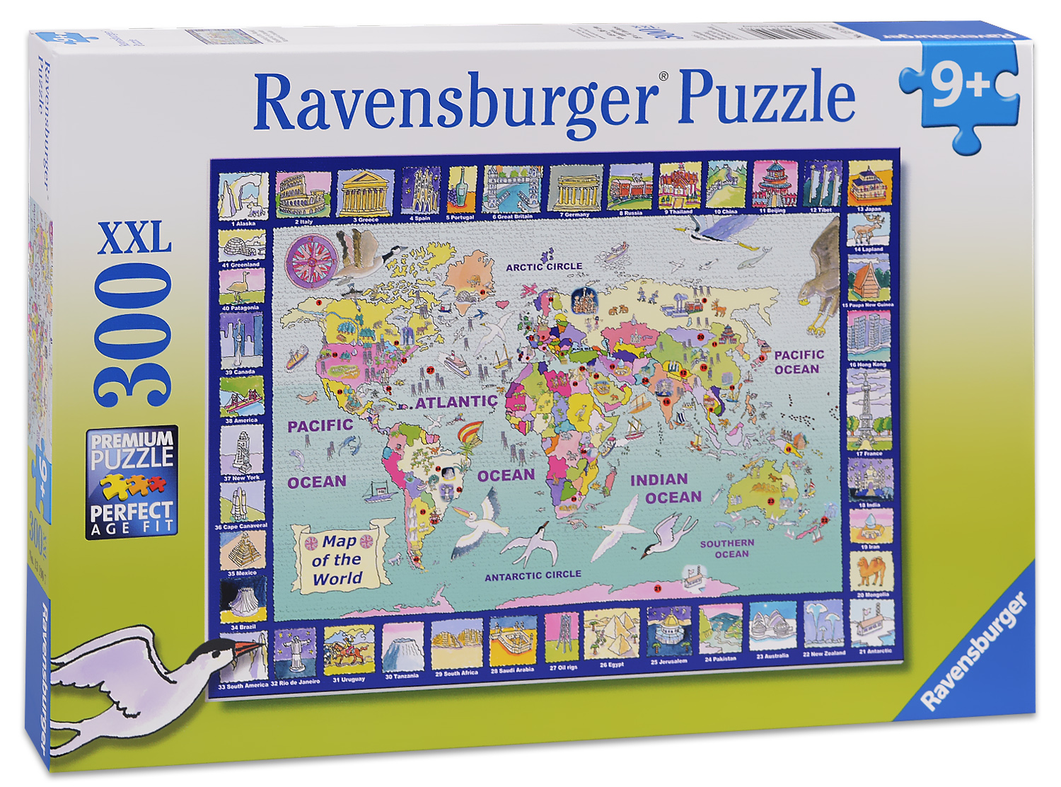 Пъзел Ravensburger от 300 XXL части - Поглед към света