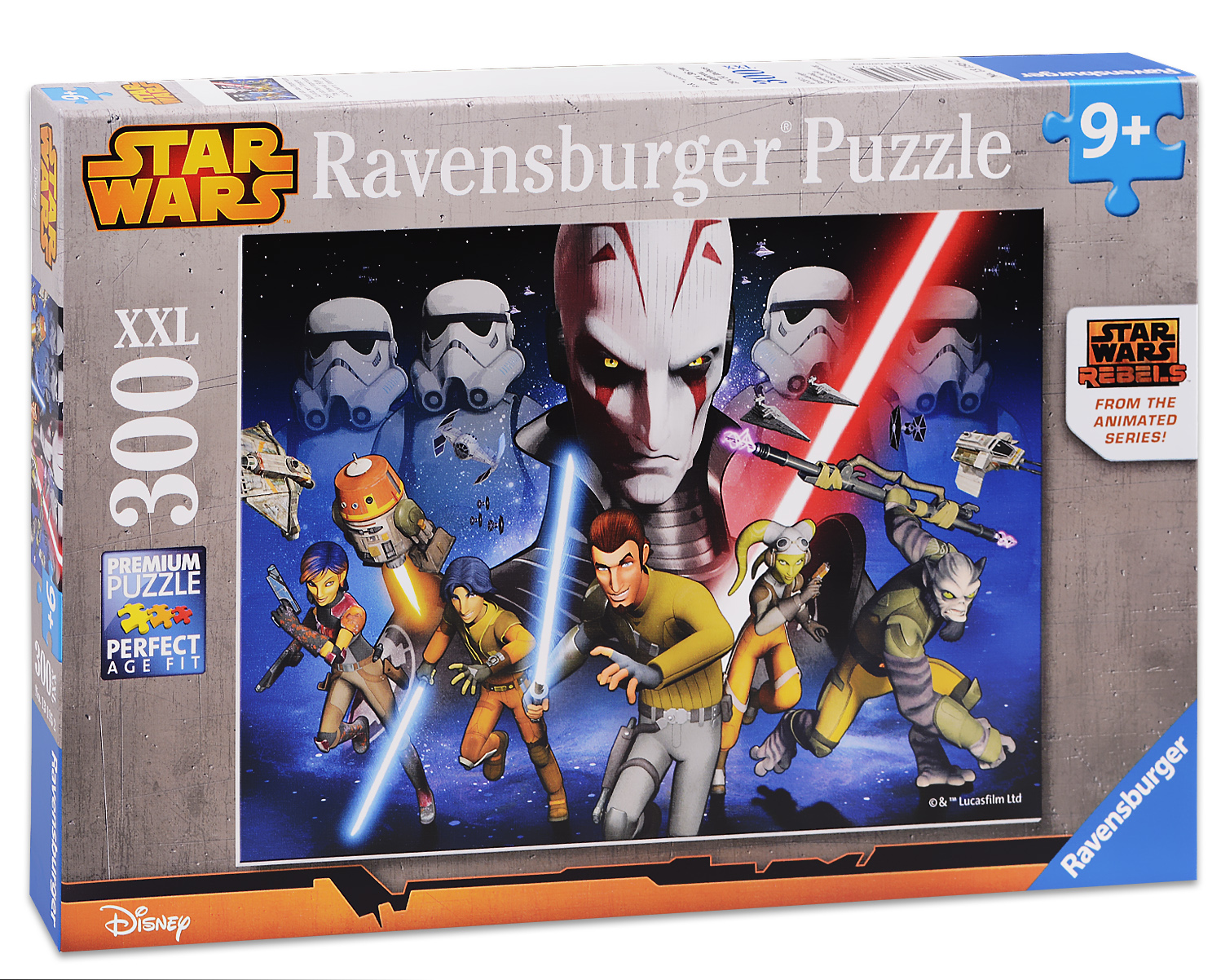 Пъзел Ravensburger от 300 XXL части - Битка за Галактиката, Междузвездни войни