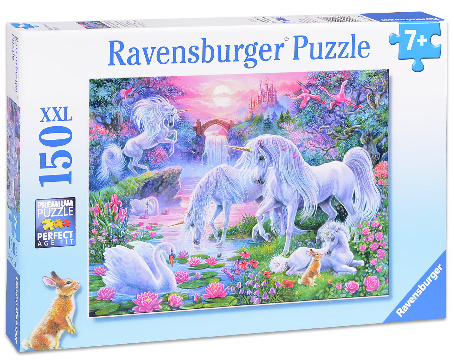 Пъзел Ravensburger от 150 XXL части - Еднорози в светлината на залеза
