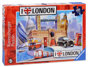 Пъзел Ravensburger от 100 части - Аз обичам Лондон