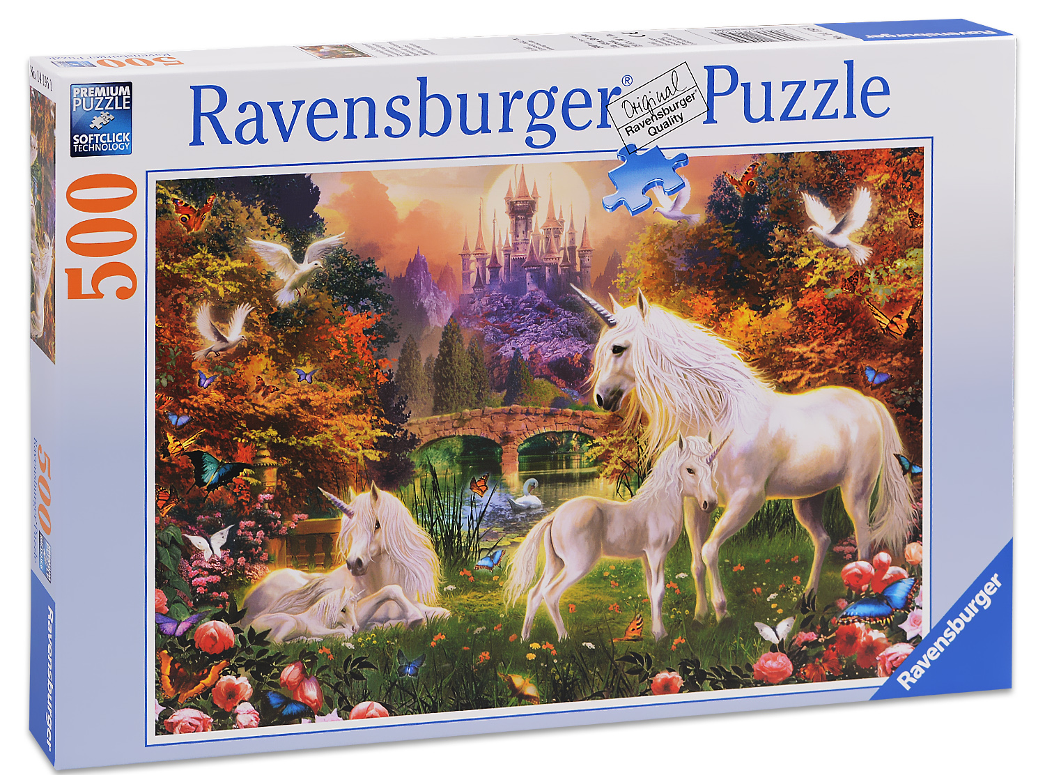 Пъзел Ravensburger от 500 части - Еднорози