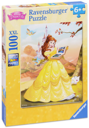 Пъзел Ravensburger от 100 XXL части - Бел, четяща приказка