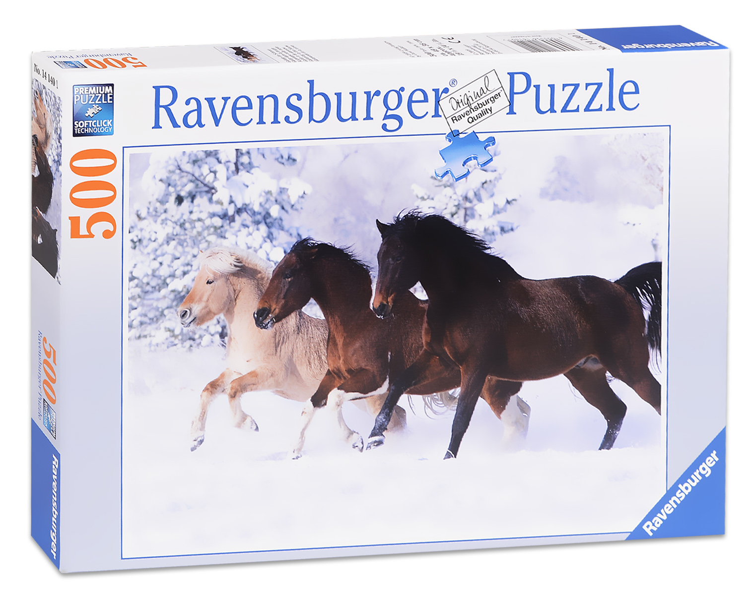 Пъзел Ravensburger от 500 части - Коне