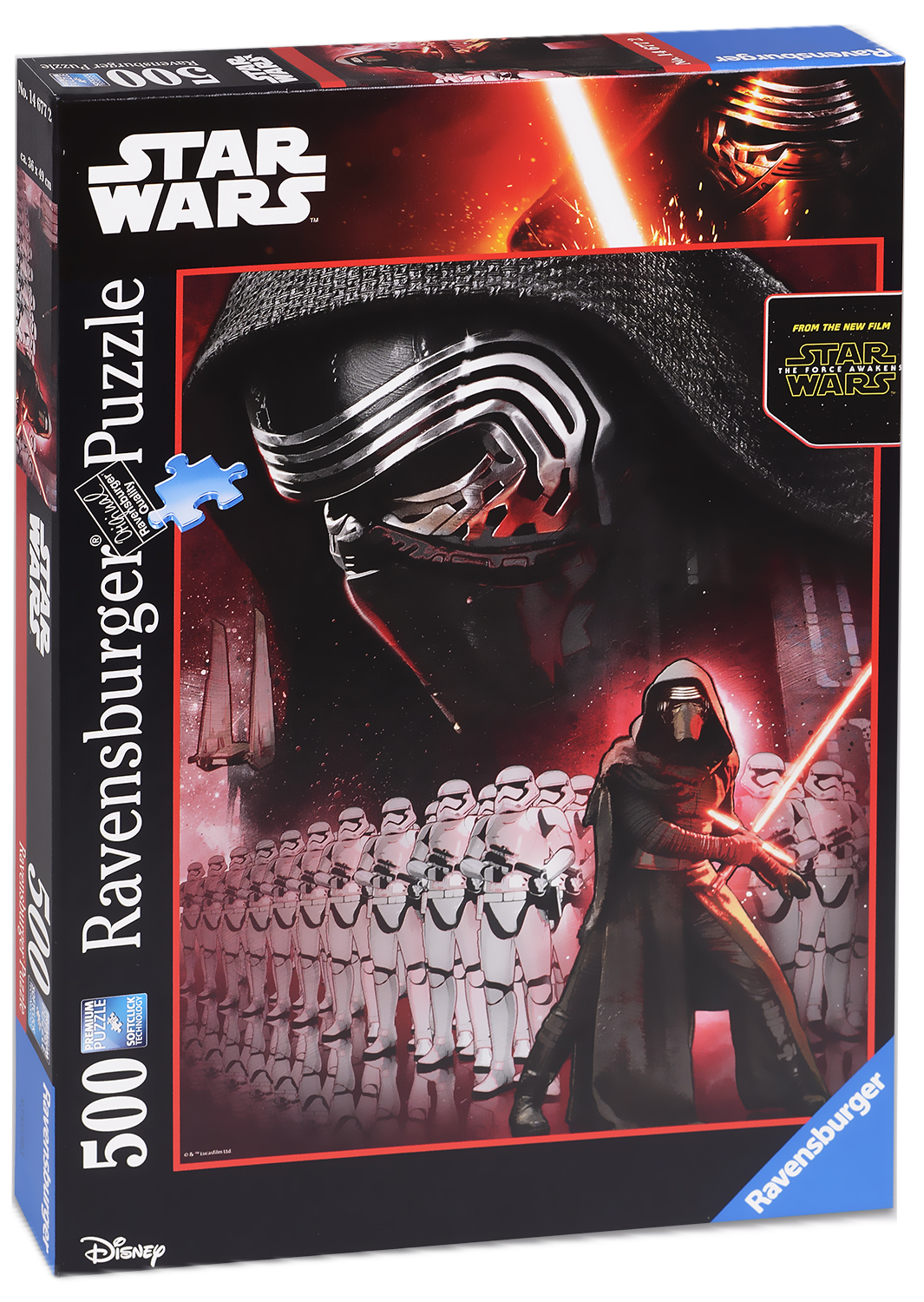 Пъзел Ravensburger от 500 части - Kylo Ren, Междузвездни войни