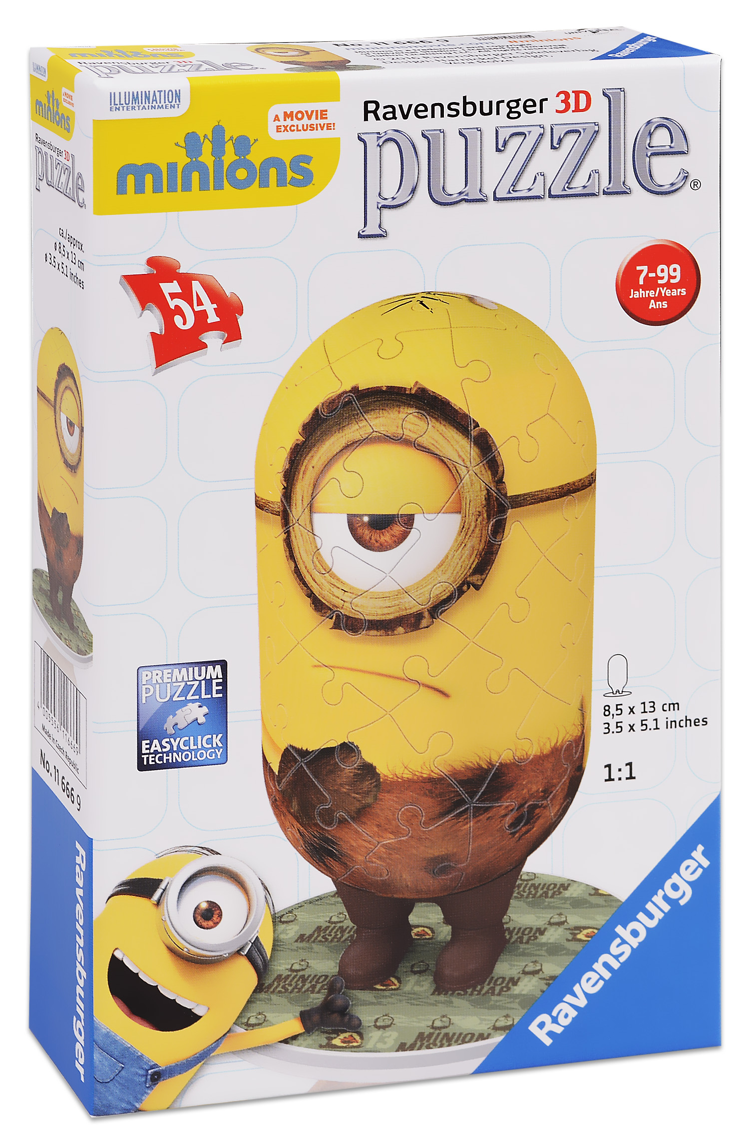 3D пъзел Ravensburger от 54 части - Миньоните: Кро миньон