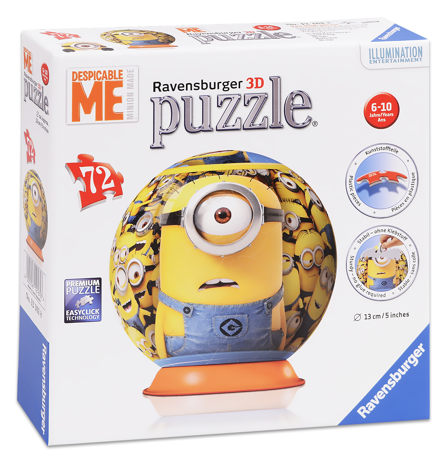 3D Пъзел Ravensburger от 72 части - Миньоните