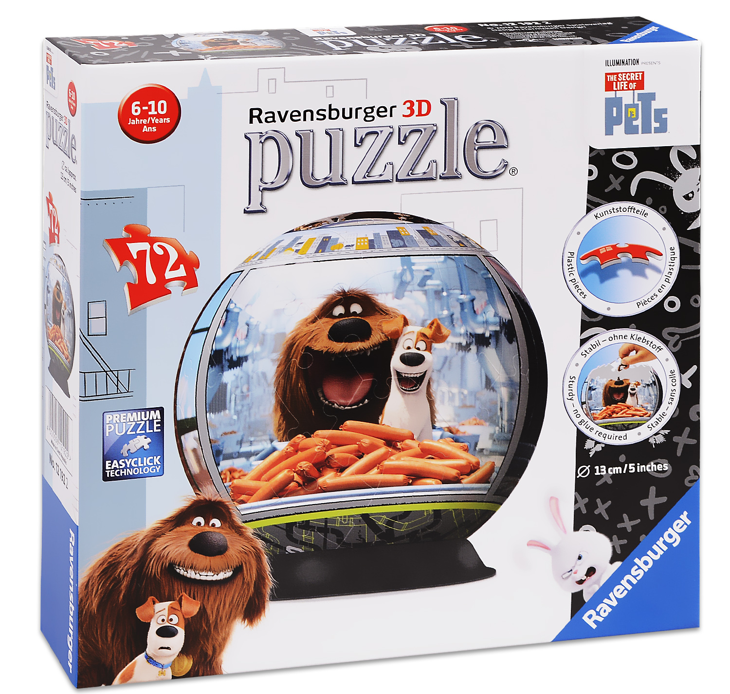 3D Пъзел Ravensburger от 72 части - Сами вкъщи