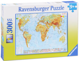 Пъзел Ravensburger от 300 XXL части - Политическа карта на света