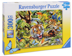 Пъзел Ravensburger от 300 XXL части - Животни от джунглата