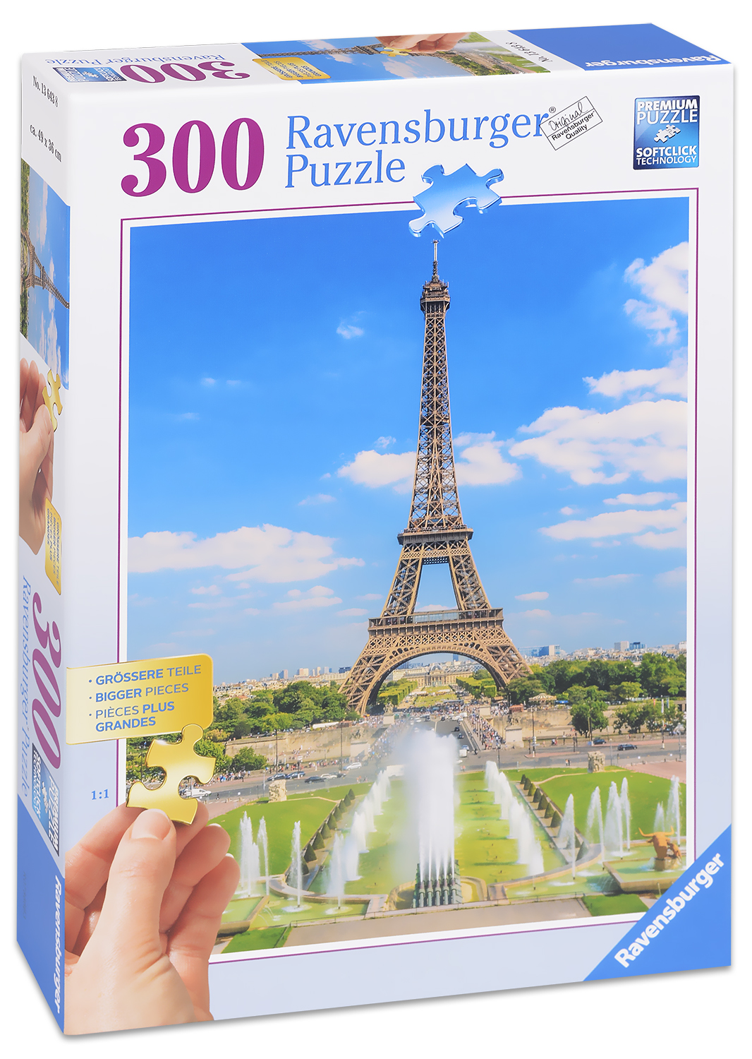 Пъзел Ravensburger от 300 части - Айфеловата кула - панорамен изглед
