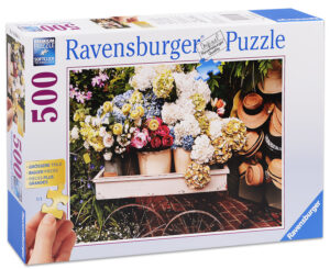Пъзел Ravensburger от 500 части - Цветя и шапки