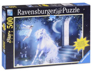 Светещ пъзел Ravensburger от 500 части - Мистична нощ
